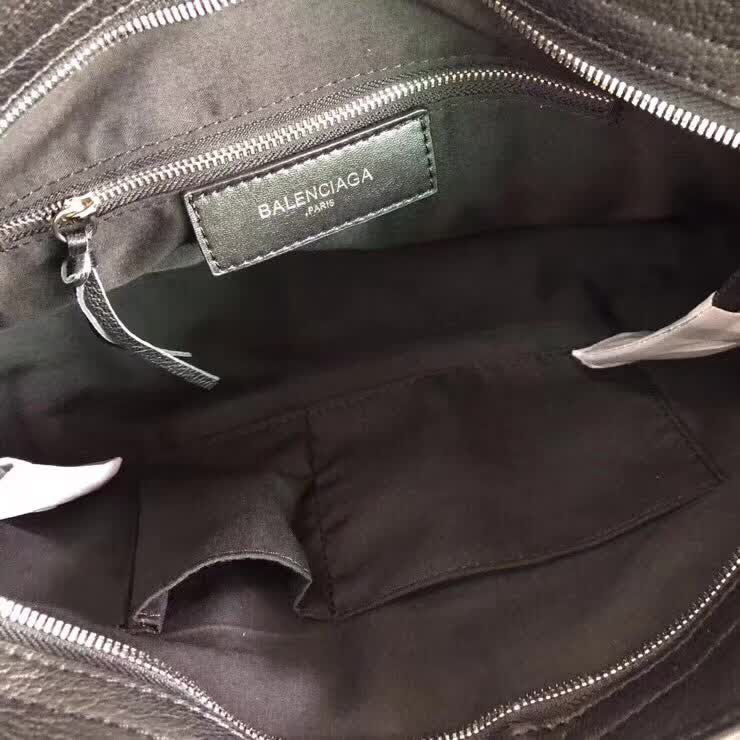 BALENCIAG巴黎世家 機車包38cm 原版山羊皮配金邊 手提肩背斜挎包  BL1360